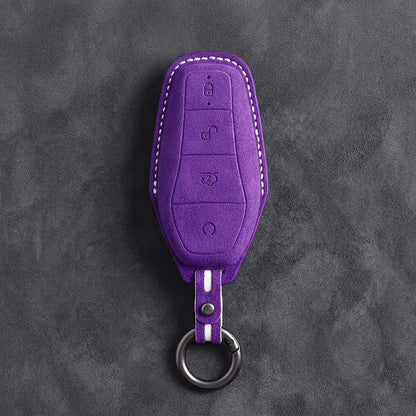 BYD Hand-Stitched Alcantara Key Fob Cover – Teardrop 4-Button