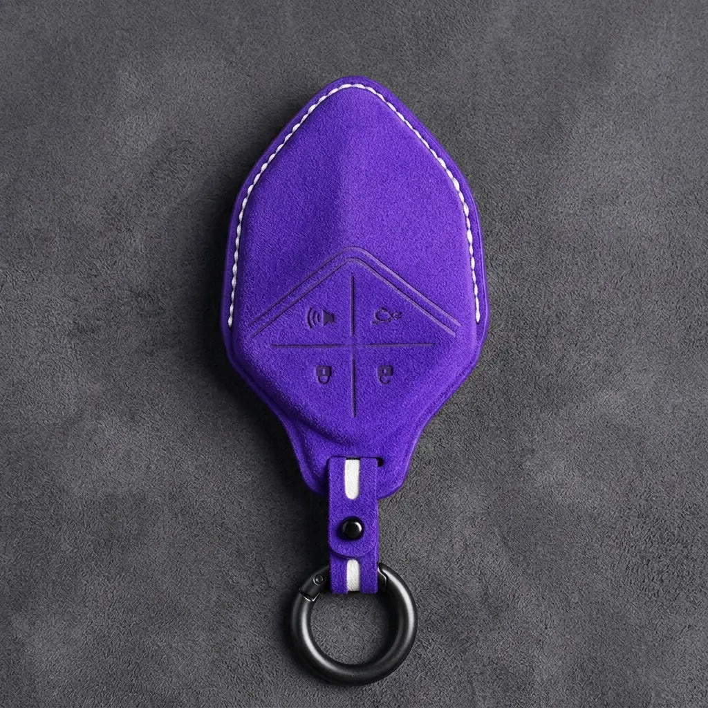 Changan Hand-Stitched Alcantara Key Fob Cover – Diamond Smart Key