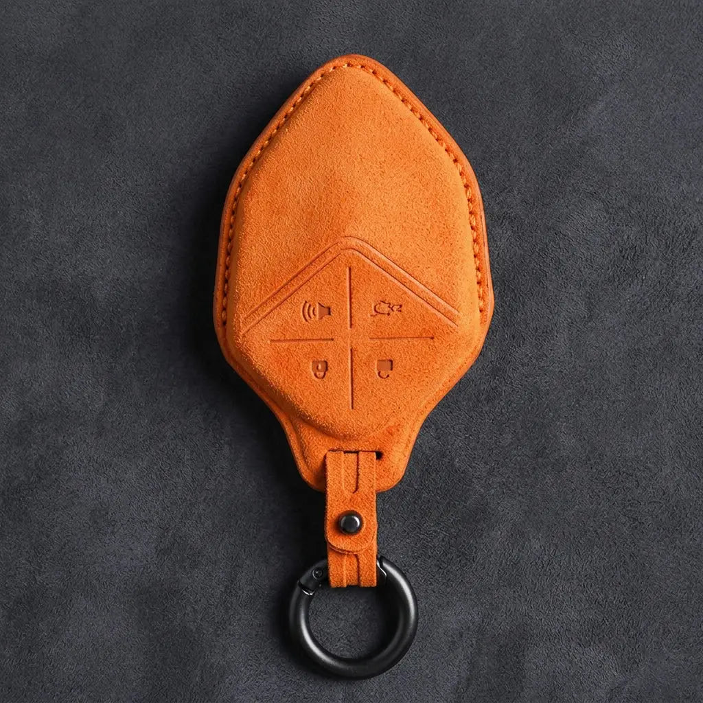 Changan Hand-Stitched Alcantara Key Fob Cover – Diamond Smart Key