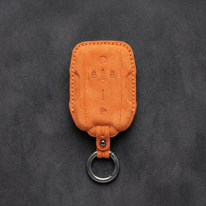 Chevrolet Hand-Stitched Alcantara Key Fob Cover – Block Wing 4-Button