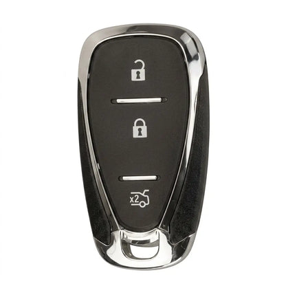 Chevrolet Hand-Stitched Alcantara Key Fob Cover – Chrome Shield 3-Button Tailgate