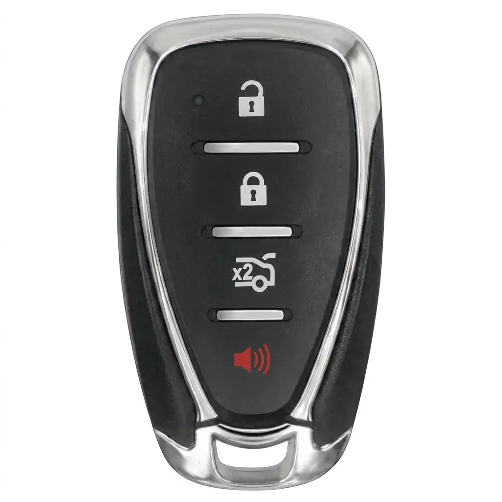Chevrolet Hand-Stitched Alcantara Key Fob Cover – Chrome Shield 4-Button