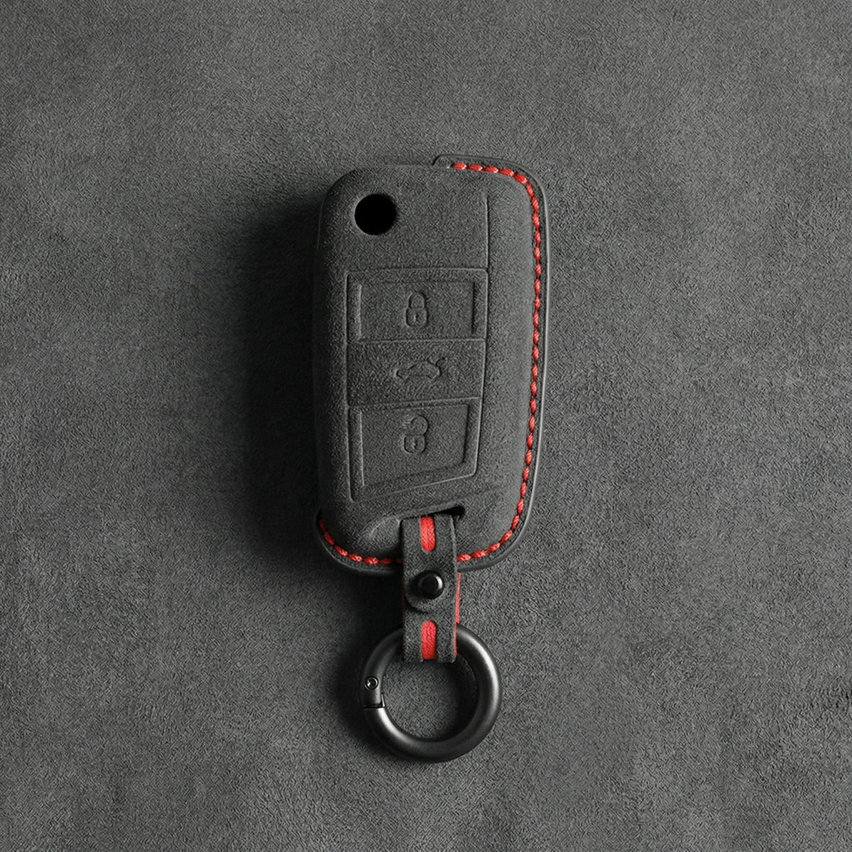 Cupra Hand-Stitched Alcantara Key Fob Cover – Angular Flip Key 3-Button
