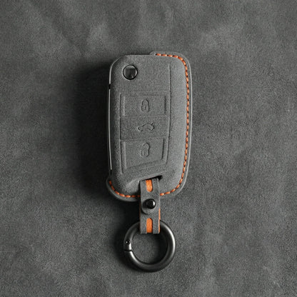Cupra Hand-Stitched Alcantara Key Fob Cover – Angular Flip Key 3-Button