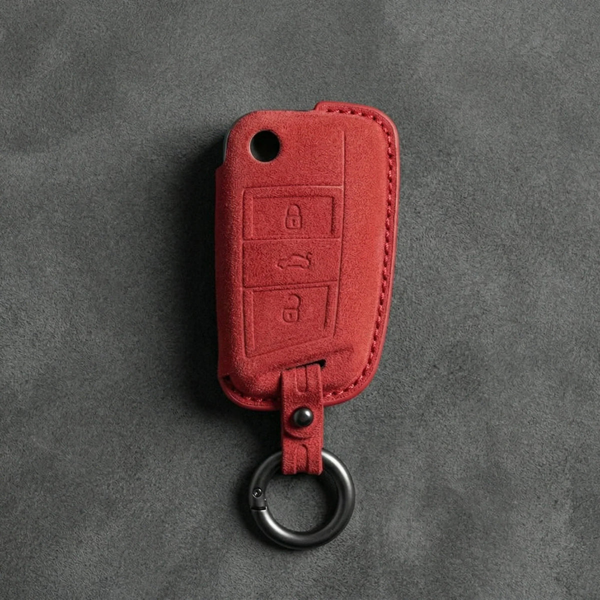 Cupra Hand-Stitched Alcantara Key Fob Cover – Angular Flip Key 3-Button