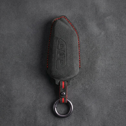 Cupra Hand-Stitched Alcantara Key Fob Cover – Asymmetric Blade Key