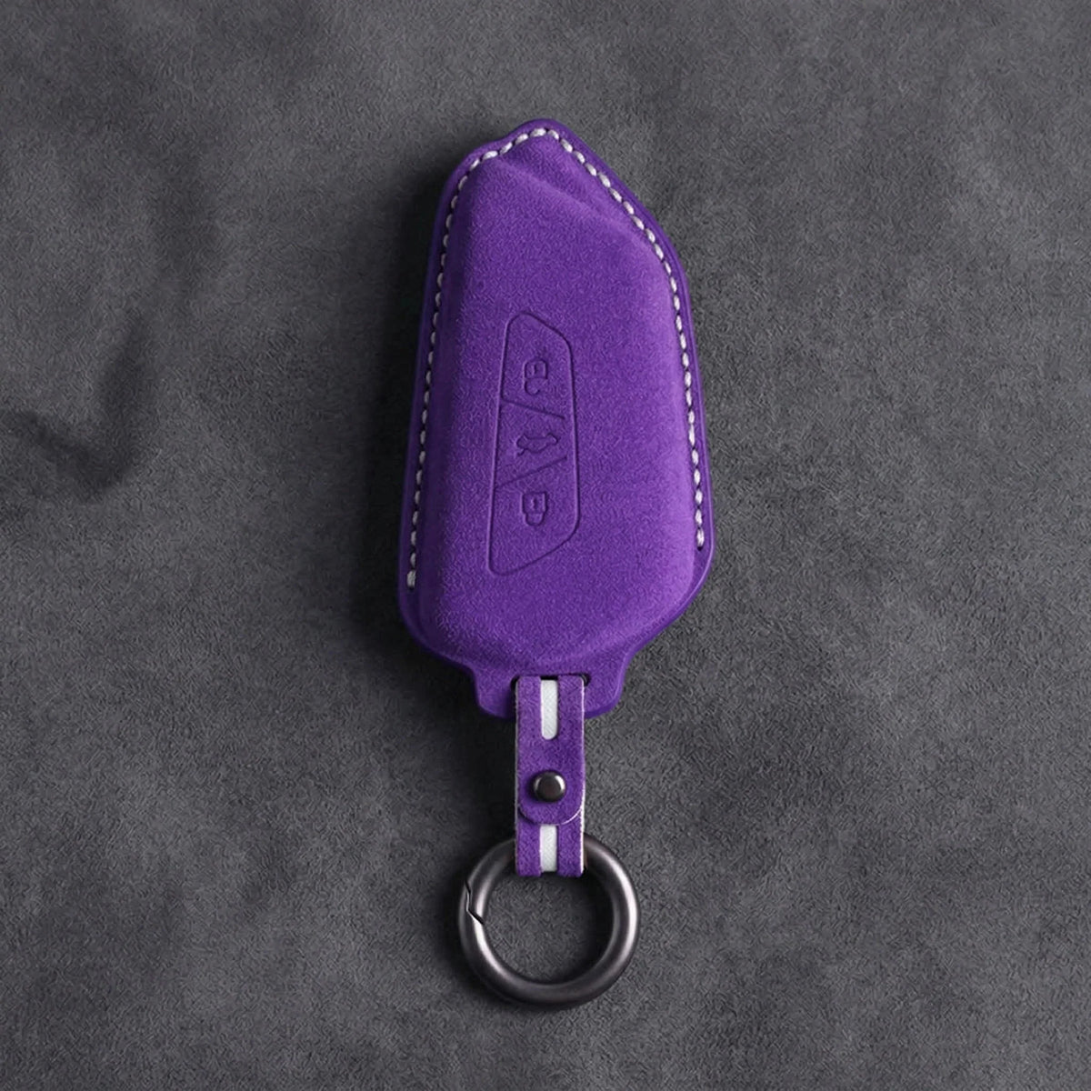 Cupra Hand-Stitched Alcantara Key Fob Cover – Asymmetric Blade Key