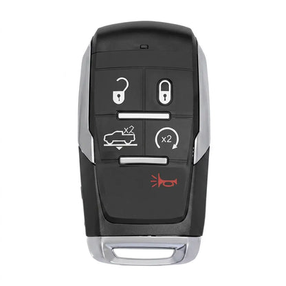 Dodge Hand-Stitched Alcantara Key Fob Cover – Block 5-Button