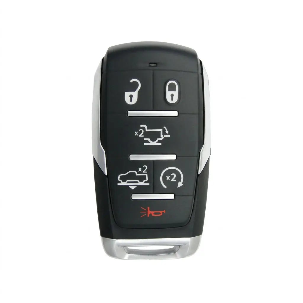 Dodge Hand-Stitched Alcantara Key Fob Cover – Block 6-Button