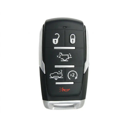 Dodge Hand-Stitched Alcantara Key Fob Cover – Block 6-Button