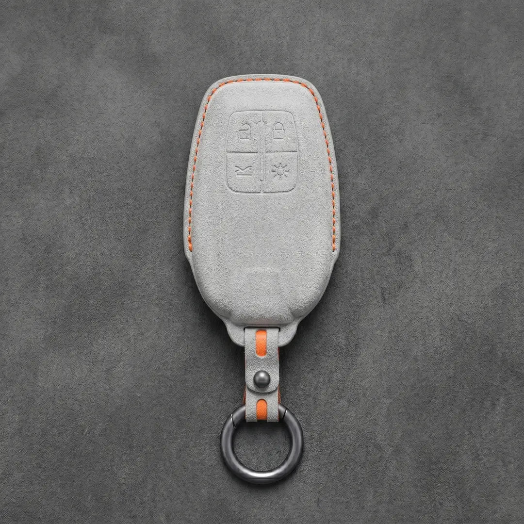 Ferrari Hand-Stitched Alcantara Key Fob Cover – Shield 4-Button Smart Key