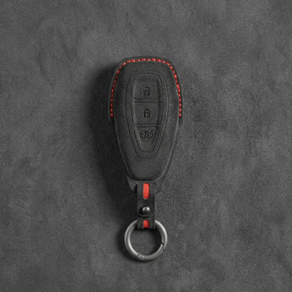 Ford Hand-Stitched Alcantara Key Fob Cover - Oval 3-Button