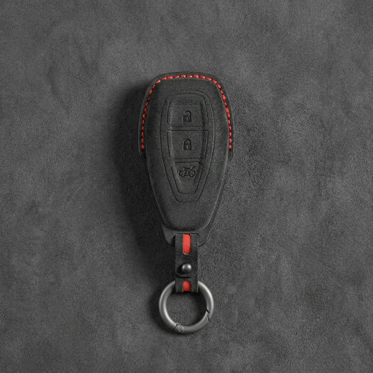 Ford Hand-Stitched Alcantara Key Fob Cover - Oval 3-Button