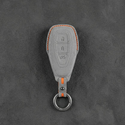 Ford Hand-Stitched Alcantara Key Fob Cover - Oval 3-Button