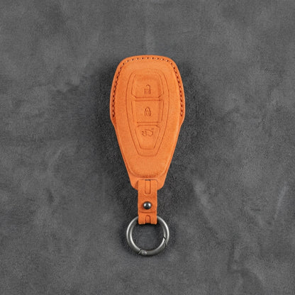 Ford Hand-Stitched Alcantara Key Fob Cover - Oval 3-Button
