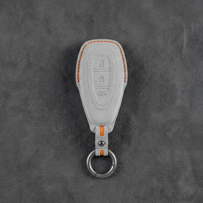 Ford Hand-Stitched Alcantara Key Fob Cover - Oval 3-Button