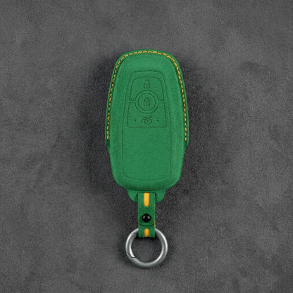 Ford Hand-Stitched Alcantara Key Fob Cover - Rectangular 3-Button