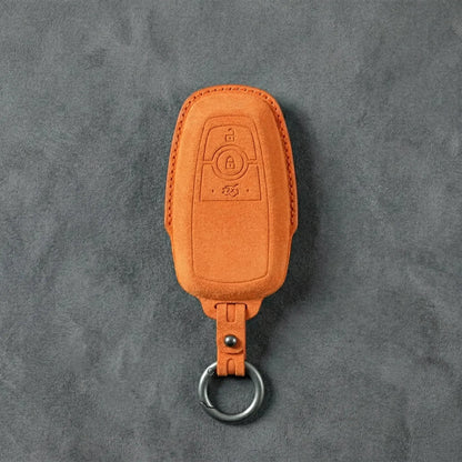 Ford Hand-Stitched Alcantara Key Fob Cover - Rectangular 3-Button