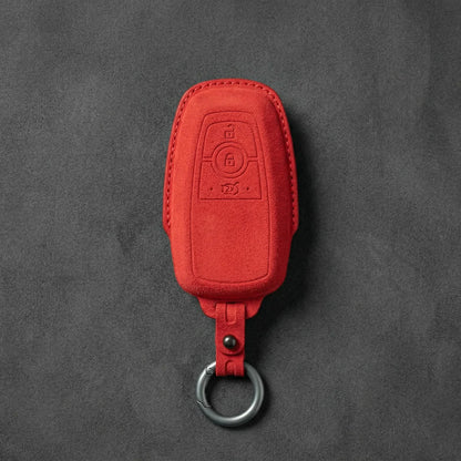 Ford Hand-Stitched Alcantara Key Fob Cover - Rectangular 3-Button