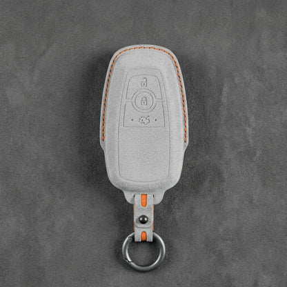 Ford Hand-Stitched Alcantara Key Fob Cover - Rectangular 3-Button