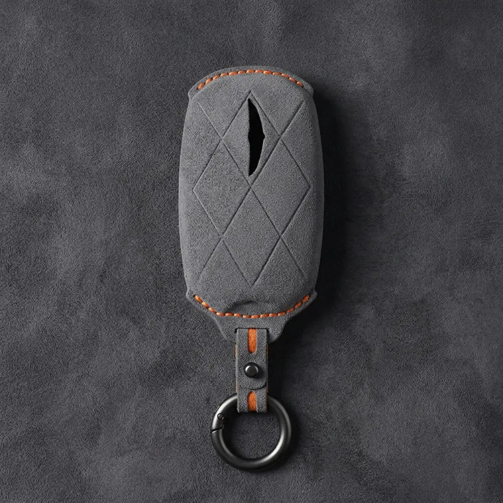 Genesis Hand-Stitched Alcantara Key Fob Cover – Diamond Quilted