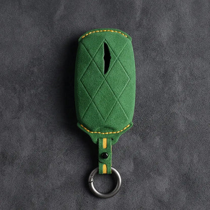 Genesis Hand-Stitched Alcantara Key Fob Cover – Diamond Quilted