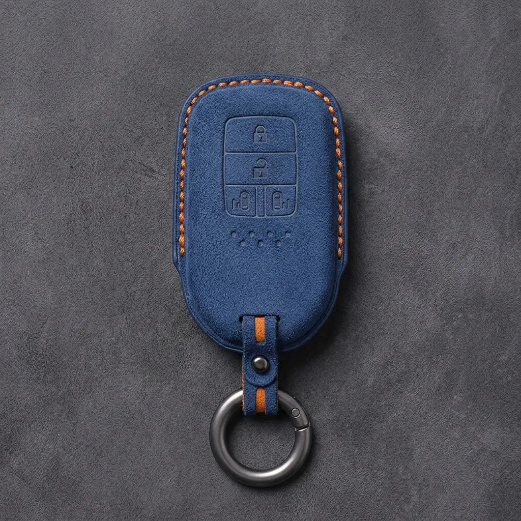 Honda Hand-Stitched Alcantara Key Fob Cover – Dimple-Base Remote