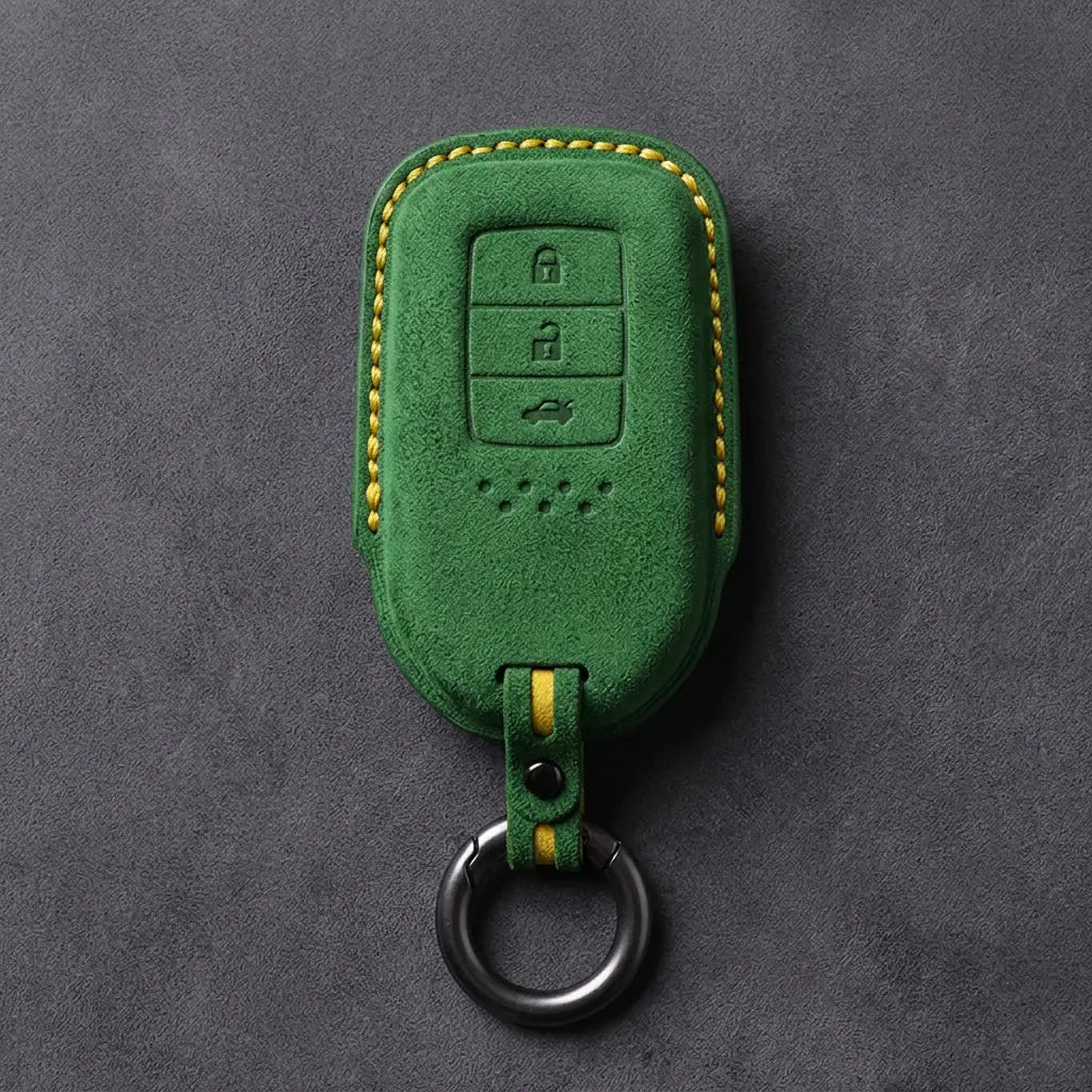 Honda Hand-Stitched Alcantara Key Fob Cover – Dimple-Base Remote