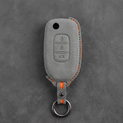Renault Hand-Stitched Alcantara Key Fob Cover – Flip Key