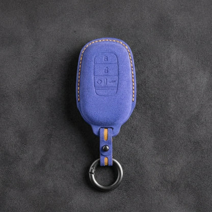 Honda Hand-Stitched Alcantara Key Fob Cover - Smart Key 4-Button