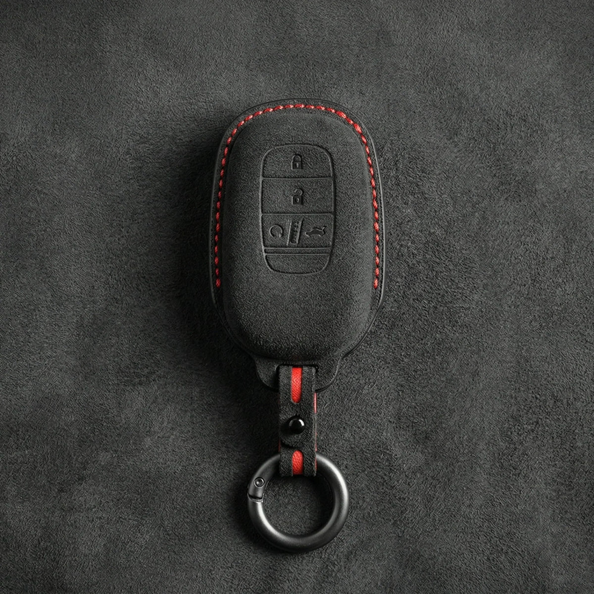 Honda Hand-Stitched Alcantara Key Fob Cover - Smart Key 4-Button