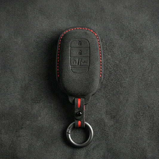 Honda Hand-Stitched Alcantara Key Fob Cover - Smart Key 4-Button