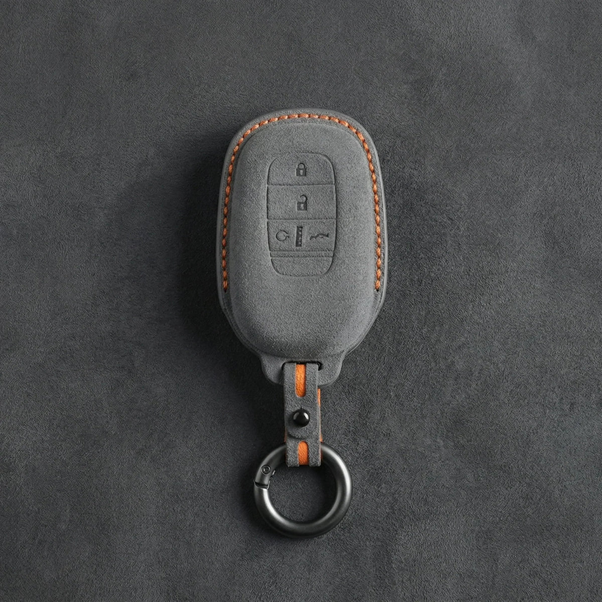 Honda Hand-Stitched Alcantara Key Fob Cover - Smart Key 4-Button