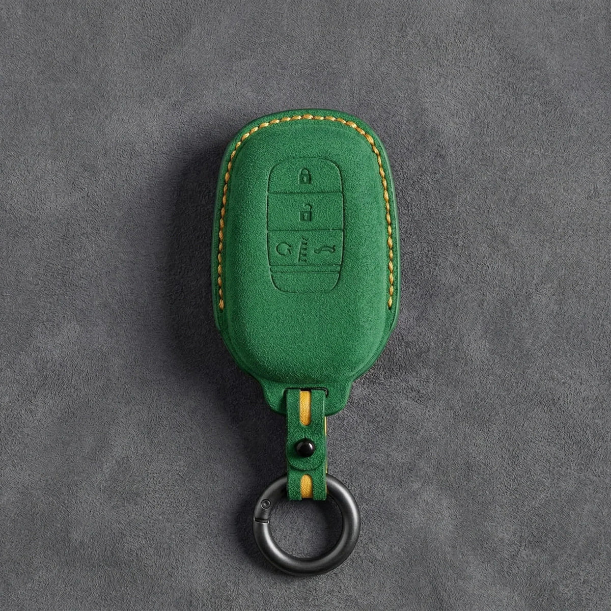 Honda Hand-Stitched Alcantara Key Fob Cover - Smart Key 4-Button