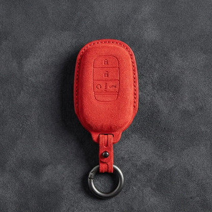 Honda Hand-Stitched Alcantara Key Fob Cover - Smart Key 4-Button