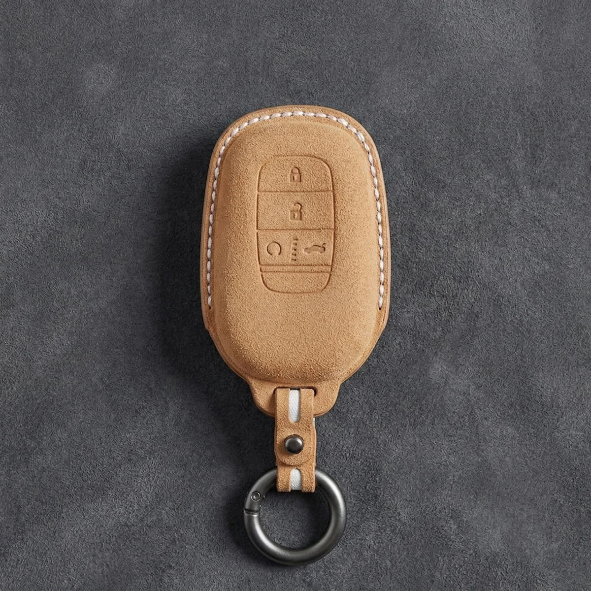 Honda Hand-Stitched Alcantara Key Fob Cover - Smart Key 4-Button