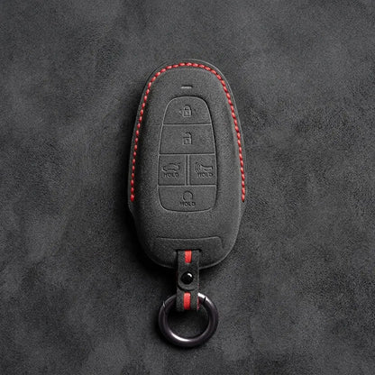 Hyundai Hand-Stitched Alcantara Key Fob Cover – Oval 5-Button