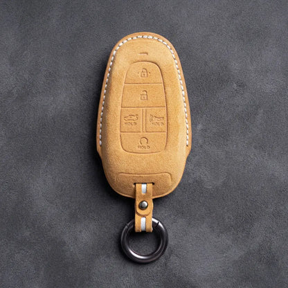 Hyundai Hand-Stitched Alcantara Key Fob Cover – Oval 5-Button