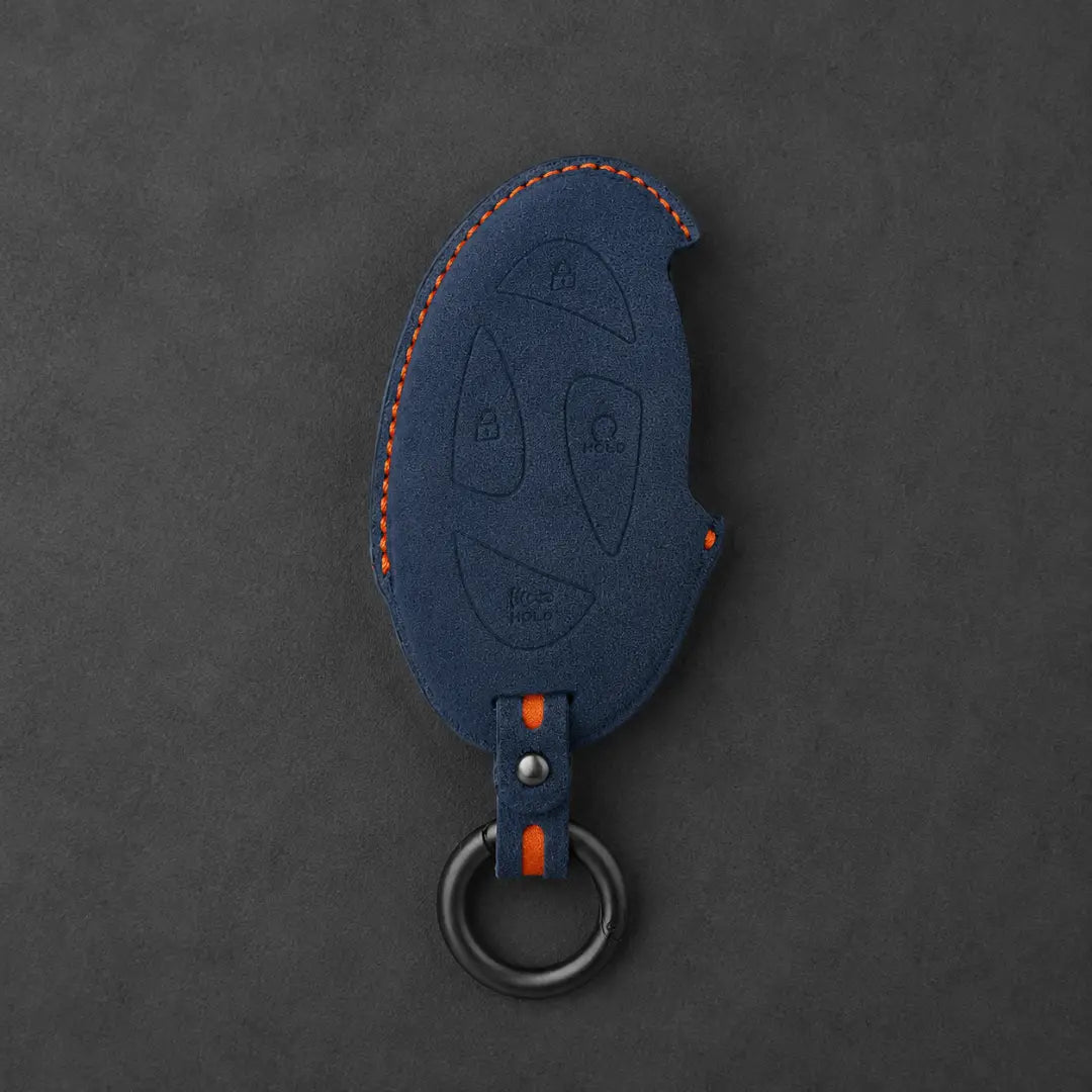 Hyundai Hand-Stitched Alcantara Key Fob Cover – Oval Smart Key