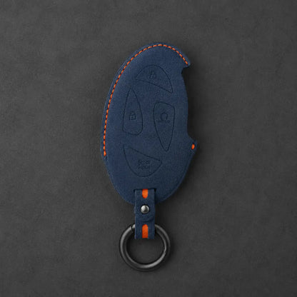 Hyundai Hand-Stitched Alcantara Key Fob Cover – Oval Smart Key