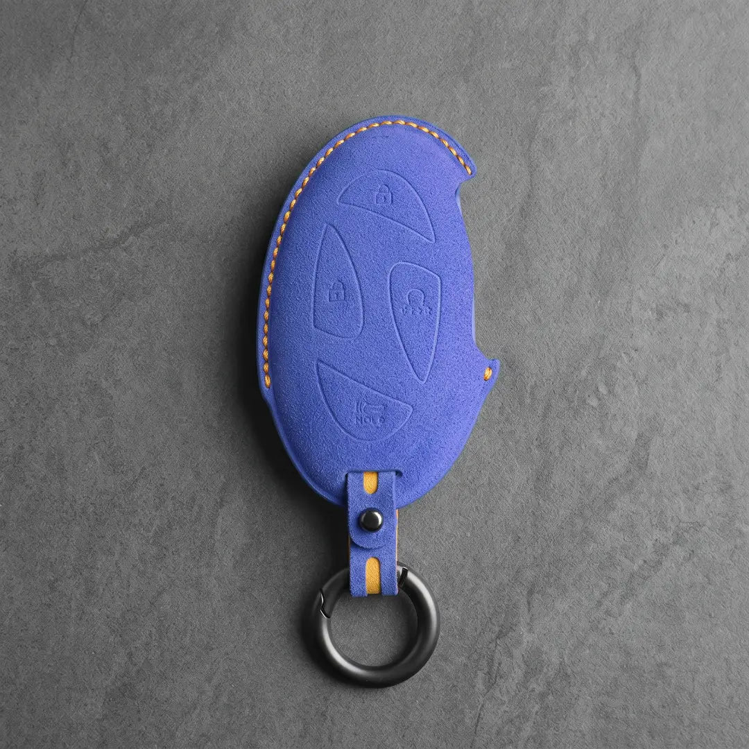 Hyundai Hand-Stitched Alcantara Key Fob Cover – Oval Smart Key