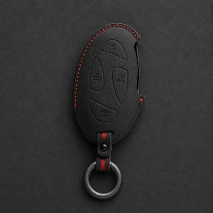 Hyundai Hand-Stitched Alcantara Key Fob Cover – Oval Smart Key