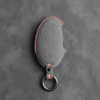 Hyundai Hand-Stitched Alcantara Key Fob Cover – Oval Smart Key