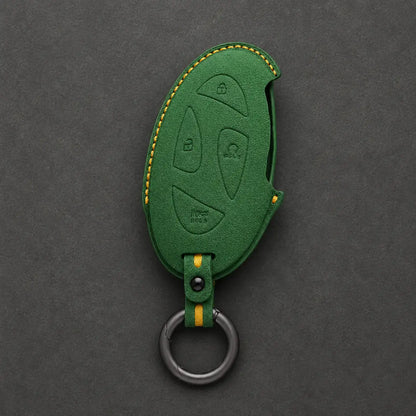 Hyundai Hand-Stitched Alcantara Key Fob Cover – Oval Smart Key