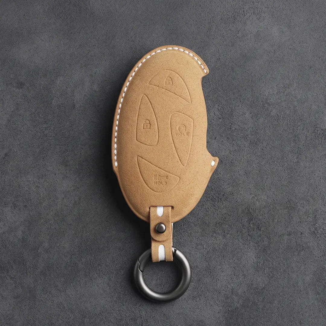 Hyundai Hand-Stitched Alcantara Key Fob Cover – Oval Smart Key