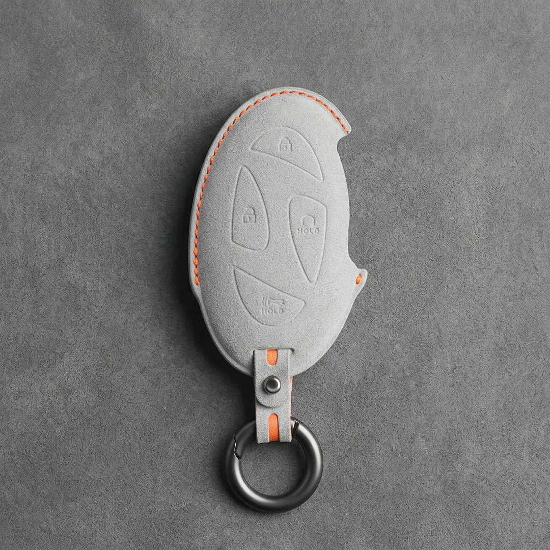 Hyundai Hand-Stitched Alcantara Key Fob Cover – Oval Smart Key