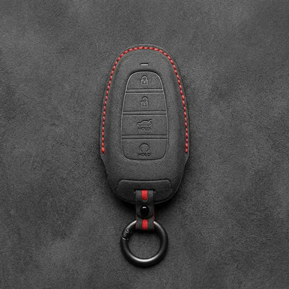 Hyundai Hand-Stitched Alcantara Key Fob Cover – Oval Trunk & Start