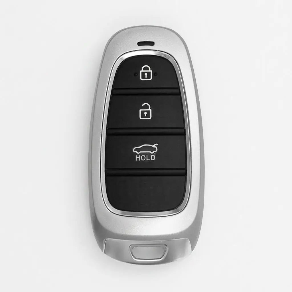 Hyundai Hand-Stitched Alcantara Key Fob Cover – Oval 3-Button Smart Key