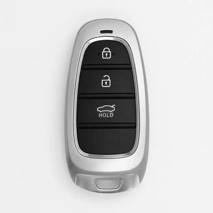 Hyundai Hand-Stitched Alcantara Key Fob Cover – Oval 3-Button Smart Key