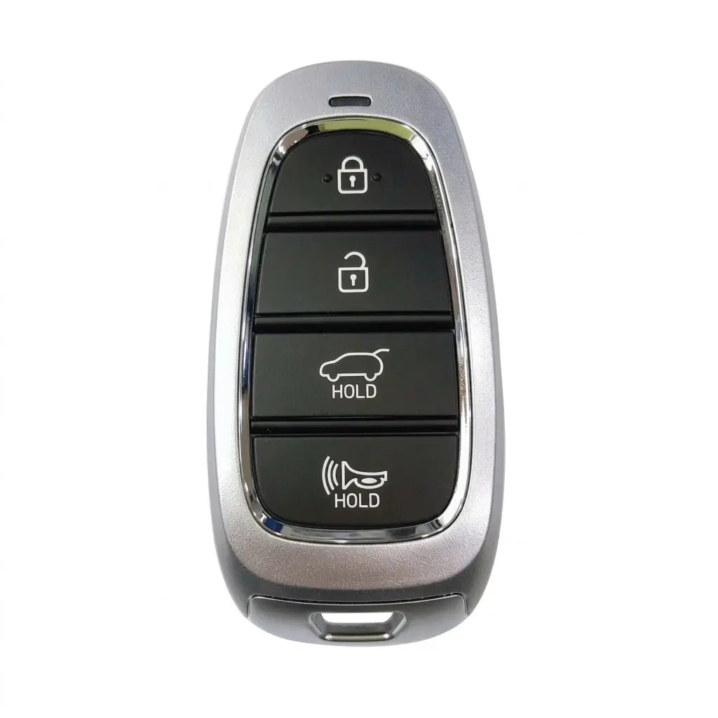 Hyundai Hand-Stitched Alcantara Key Fob Cover – Oval 4-Button Smart Key